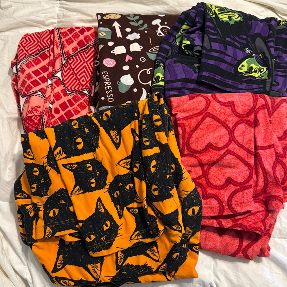 Lot of 5 lularoe leggings